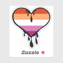 Lesbischer Pride Dripping Heart