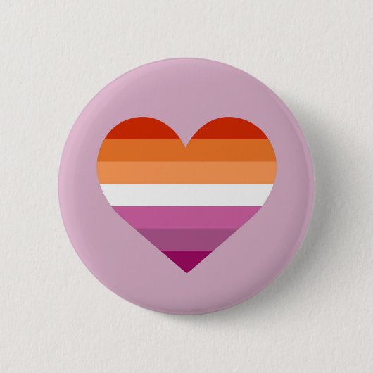 Lesbischer Pride Flag Herzdesign Abzeichen Preis 2 Button (Vorderseite)