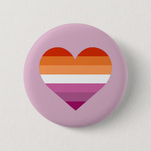 Lesbischer Pride Flag Herzdesign Abzeichen Preis 2 Button