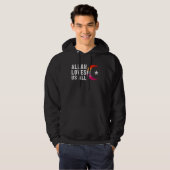 Lesbischer Pride Flag Hilal Halbmond Islam Hoodie (Vorne ganz)
