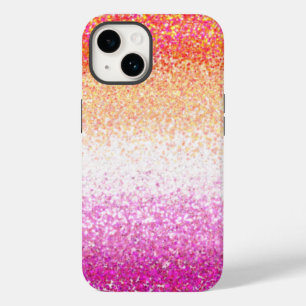 Lesbischer Pride Pink Glitzer Gradient Sparkle Case-Mate iPhone 14 Hülle