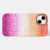Lesbischer Pride Pink Glitzer Gradient Sparkle Case-Mate iPhone Hülle (Rückseite (Horizontal))