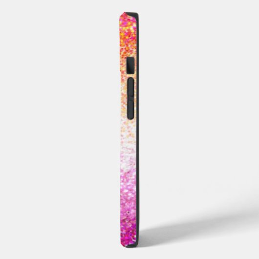 Lesbischer Pride Pink Glitzer Gradient Sparkle Case-Mate iPhone Hülle (Rückseite / Links)