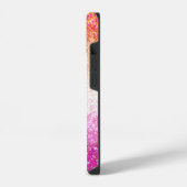 Lesbischer Pride Pink Glitzer Gradient Sparkle iPhone Hülle (Linke Seite)