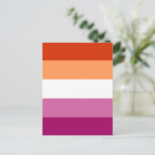 Lesbischer Pride Postcard Postkarte (Stehend Vorderseite)