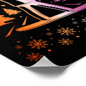 Lesbischer Pride Subtle Lgbtq Snowboarden Winter O Poster (Ecke)