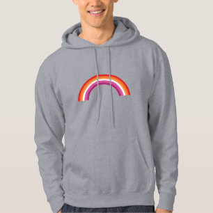 Lesbischer Regenbogen-Sonnenuntergang Hoodie