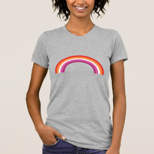Lesbischer Regenbogen-Sonnenuntergang T-Shirt