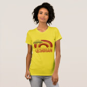 LESBISCHER REGENBOGEN T-Shirt (Vorne ganz)