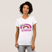 LESBISCHER REGENBOGEN T-Shirt (Vorne ganz)