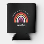 Lesbischer Stolz feiern Diversity Liebe ist Liebe Dosenkühler (Vorderseite)