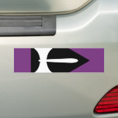Lesbischer Stolz-Flag Lila Ax Autoaufkleber (Auf Auto)