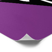 Lesbischer Stolz-Flag Lila Ax Poster (Ecke)