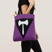 Lesbischer Stolz-Flag Lila Ax Tasche (Von Nahem)