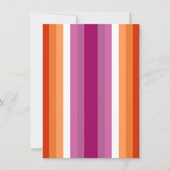 Lesbischer Stolz Flag Orange Pink Pack mit 2 Lesez (Vorderseite)