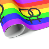 Lesbischer Stolz Geschenkpapier (Rolleneckpunkt)