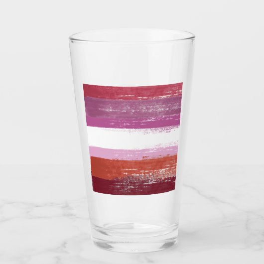 Lesbischer Stolz Glas (Vorderseite)