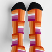 Lesbischer Stolz Inspiriert Crew Socken (Oben)