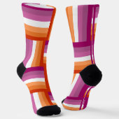 Lesbischer Stolz Inspiriert Crew Socken (Gewinkelt)