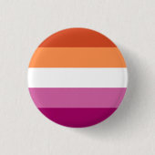 Lesbischer Stolz-Knopf (Orange/Rosa) Button (Vorderseite)