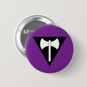 Lesbischer Stolz Labrys Button (Vorne & Hinten)