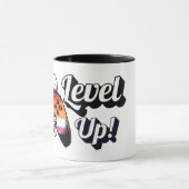 Lesbischer Stolz Level Up Tiger Pfoten Controller Tasse (Zentrum)