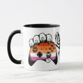 Lesbischer Stolz Level Up Tiger Pfoten Controller Tasse (Links)