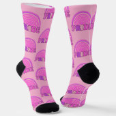 Lesbischer Stolz Socken (Gewinkelt)
