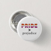 Lesbischer Stolz und Vorurteil Button (Vorne & Hinten)