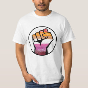 Lesbischer Stolzfaustkreis T-Shirt