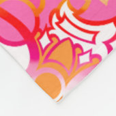 Lesbischer Sunset Pride Squiggle Fleecedecke (Ecke)