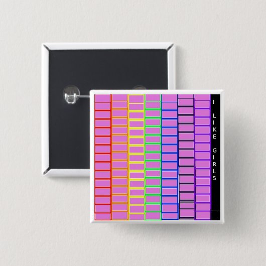 Lesbisches Abzeichen Button (Vorne & Hinten)