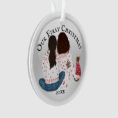 Lesbisches Afrikanisches FOTO Ornament (Vorderseite)