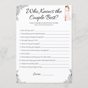 Lesbisches Brautparty Game, das das Paar kennt Einladung