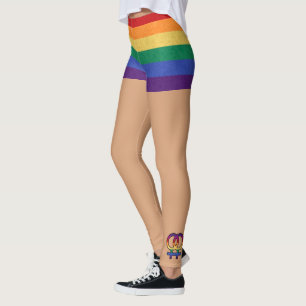 Lesbisches Frauenzeichen Rainbow Leggings