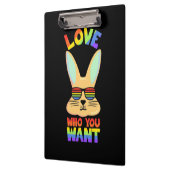 Lesbisches LGBT-Kaninchen Klemmbrett (Links)