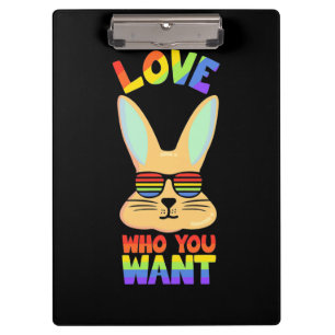 Lesbisches LGBT-Kaninchen Klemmbrett