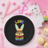 Lesbisches LGBT-Kaninchen Pappteller (Party)