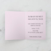 Lesbisches Paar in Fiat 500 Einladung zur Hochzeit (Innenseite)