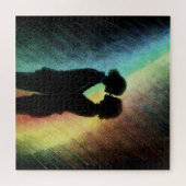 Lesbisches Paar in Rainbow Puzzle (Horizontal)
