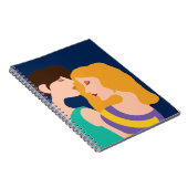 Lesbisches Paar Schöne Frauen in der Liebe Zeichne Notizblock (Rechte Seite)