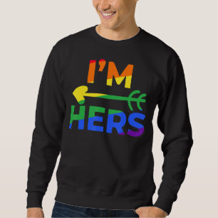 Lesbisches Paar Sie ist meine ich bin ihr Matching Sweatshirt