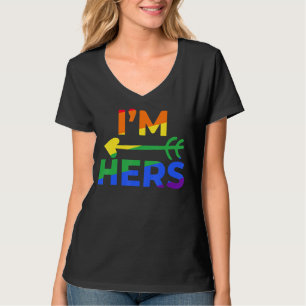 Lesbisches Paar Sie ist meine ich bin ihr Matching T-Shirt