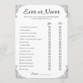 Lesbisches Polterabend-Spiel, ein paar Mal oder ni Einladung (Vorderseite)