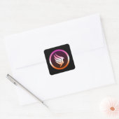 Lesbisches Pride Paragon Mass Effect Icon Quadratischer Aufkleber (Umschlag)