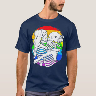 Lesbisches Skelettpärchen - Stolz auf Lesben für H T-Shirt