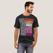 Lesbisches Sprichwort Lesbischer Pride LGBT Pride T-Shirt (Vorne ganz)