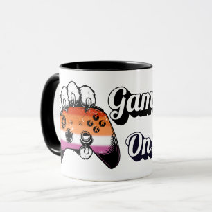 Lesbisches Stolz Game On Tiger Paw Controller Tass Tasse