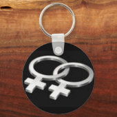 Lesbisches Symbol Schlüsselanhänger (Vorderseite)