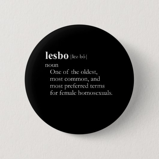 LESBO (Definition) Button (Vorderseite)